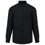 MEN'S LONG-SLEEVED OXFORD SHIRT, Black (KA533BL)