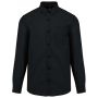 MEN'S LONG-SLEEVED OXFORD SHIRT, Black