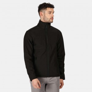 MEN'S OCTAGON II PRINTABLE 3 LAYER MEMBRANE SOFTSHELL, Black/Black (Jackets)