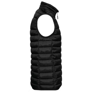 MEN'S QUILTED BODYWARMER, Black (Vests)