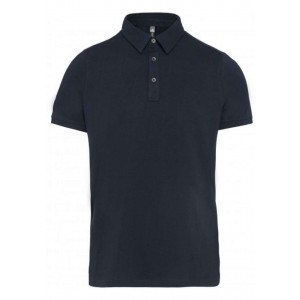 MEN'S SHORT SLEEVED JERSEY POLO SHIRT, Navy (Polo shirt, 90-100% cotton)