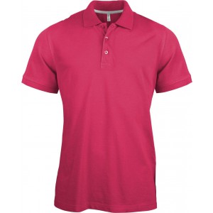 MEN'S SHORT-SLEEVED POLO SHIRT, Fuchsia (Polo shirt, 90-100% cotton)