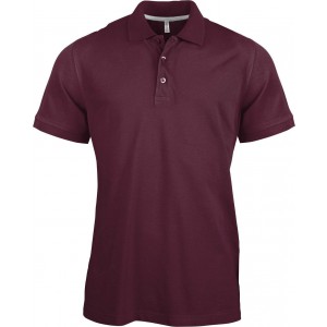 MEN'S SHORT-SLEEVED POLO SHIRT, Wine (Polo shirt, 90-100% cotton)