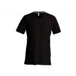 MEN'S SHORT-SLEEVED V-NECK T-SHIRT, Chocolate (KA357CO)