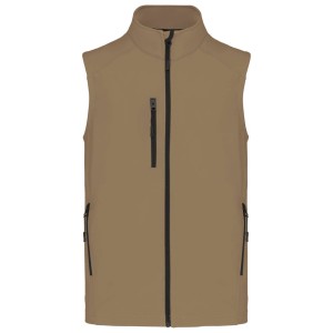 MEN'S SOFTSHELL BODYWARMER, Camel (Vests)