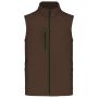 MEN'S SOFTSHELL BODYWARMER, Chocolate