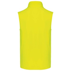 MEN'S SOFTSHELL BODYWARMER, Fluorescent Yellow (Vests)