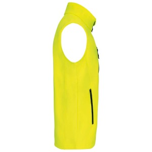 MEN'S SOFTSHELL BODYWARMER, Fluorescent Yellow (Vests)