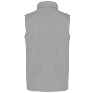 MEN'S SOFTSHELL BODYWARMER, Marl Grey (Vests)