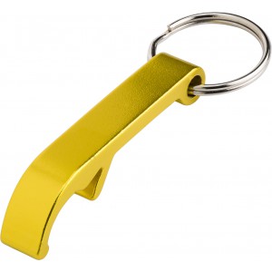 Metal 2-in-1 key holder Felix, yellow (Keychains)