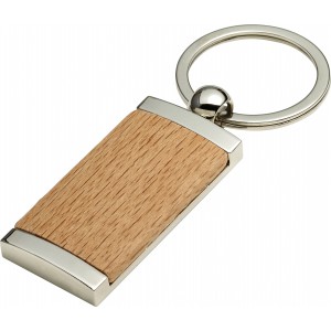 Metal and wooden key holder Jennie, brown (Keychains)