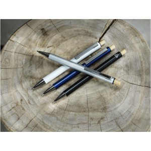 Cyrus recycled aluminium ballpoint pen, Solid black (Metallic pen)