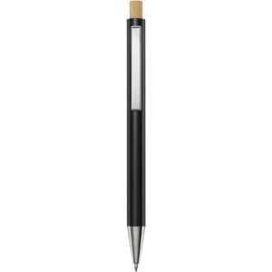 Cyrus recycled aluminium ballpoint pen, Solid black (Metallic pen)