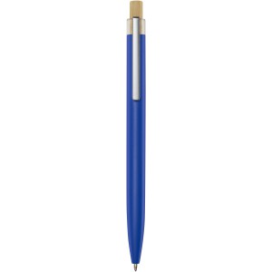 Nooshin recycled aluminium ballpoint pen, Blue (Metallic pen)