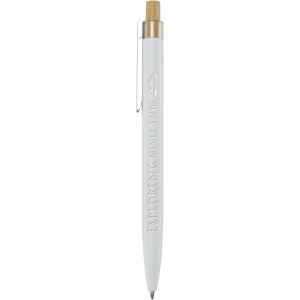 Nooshin recycled aluminium ballpoint pen, White (Metallic pen)