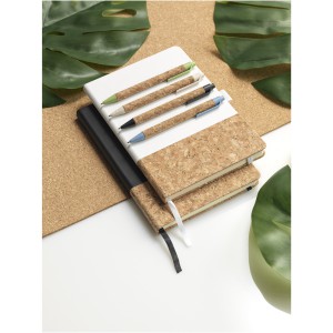 Midar cork and wheat straw ballpoint pen, Blue (Wooden, bamboo, carton pen)