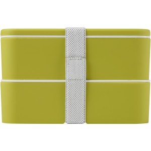 MIYO double layer lunch box, Lime, Lime, White (Plastic kitchen equipments)