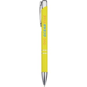 Moneta aluminium click ballpoint pen, Yellow (Metallic pen)