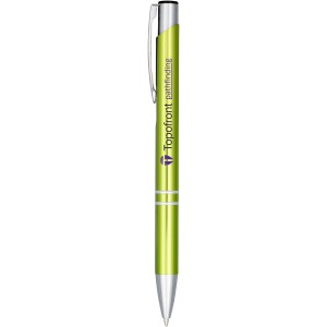 Moneta anodized aluminium click ballpoint pen- Black Ink, Gr (Metallic pen)