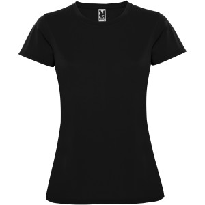 Montecarlo short sleeve women's sports t-shirt, Black
