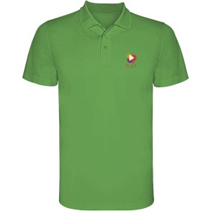 Monzha short sleeve kids sports polo, Green Fern (Polo short, mixed fiber, synthetic)