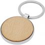 Moreno beech wood round keychain, Wood