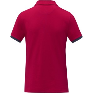 Morgan short sleeve women?s duotone polo, Red (Polo shirt, 90-100% cotton)