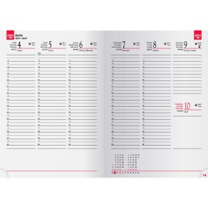 NAGY naptr, A/5 heti, szrke (Calendars)