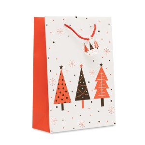 Gift paper bag large, White