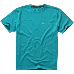 Nanaimo short sleeve men's t-shirt, Aqua (T-shirt, 90-100% cotton)