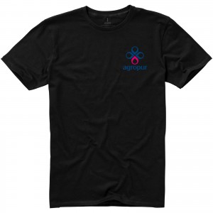 Nanaimo short sleeve men's t-shirt, solid black (T-shirt, 90-100% cotton)