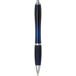 Nash ballpoint pen with coloured barrel and grip, Indigo blu (Plastic pen)