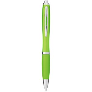 Nash ballpoint pen with coloured barrel and grip, Lime (Plastic pen)