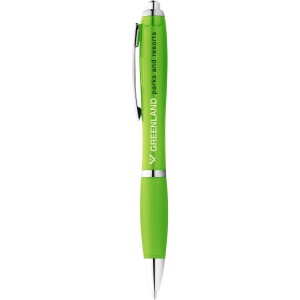 Nash ballpoint pen with coloured barrel and grip, Lime (Plastic pen)