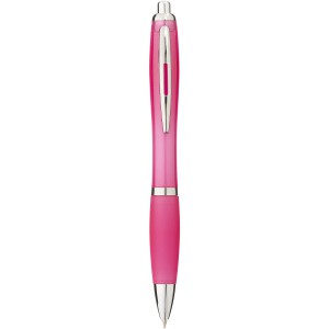 Nash ballpoint pen with coloured barrel and grip, Pink (Plastic pen)