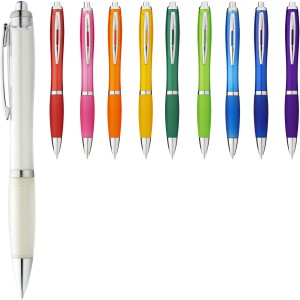 Nash ballpoint pen with coloured barrel and grip, Purple (Plastic pen)