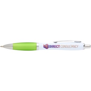 Nash recycled plastic ballpoint pen (black ink), Lime green (Plastic pen)