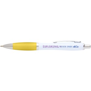 Nash recycled plastic ballpoint pen (black ink), Yellow (Plastic pen)