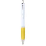 Nash recycled plastic ballpoint pen (black ink), Yellow (10797211)