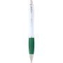 Nash recycled plastic ballpoint pen (blue ink), Green