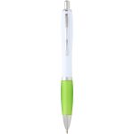 Nash recycled plastic ballpoint pen (blue ink), Lime green (10797363)