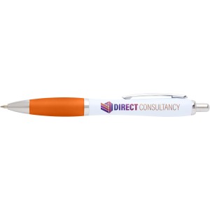 Nash recycled plastic ballpoint pen (blue ink), Orange (Plastic pen)