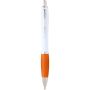 Nash recycled plastic ballpoint pen (blue ink), Orange