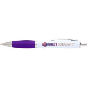 Nash recycled plastic ballpoint pen (blue ink), Purple (Plastic pen)