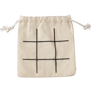 Natural wooden tic-tac-toe game Waltraud, khaki (Games)