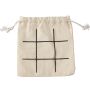 Natural wooden tic-tac-toe game Waltraud, khaki