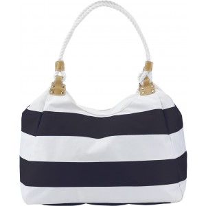 Polyester (600D) beach bag Christopher, blue/white
