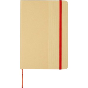 Nelida A5 recycled cardboard hard cover notebook, Red (Notebooks)