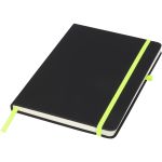 Noir medium notebook, solid black,Lime (21020804)