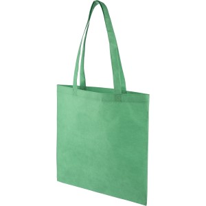 Nonwoven (80 gsm) shopping bag Taye, green (Shopping bags)